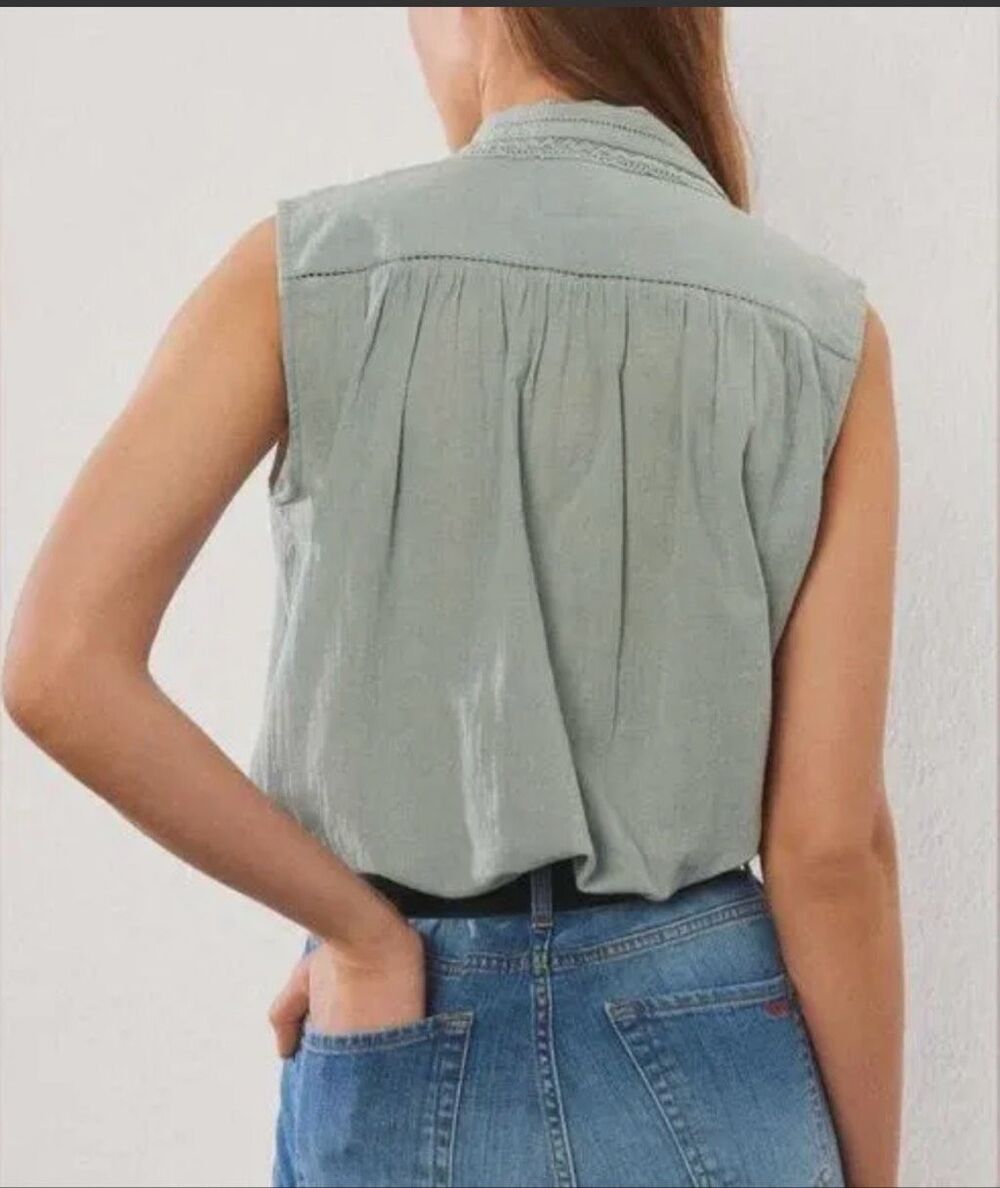 ba&sh Naouel Shirt Blue Size S